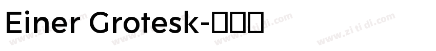 Einer Grotesk字体转换